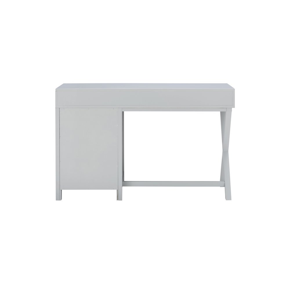 Peggy Side Storage Desk Gray. Picture 7