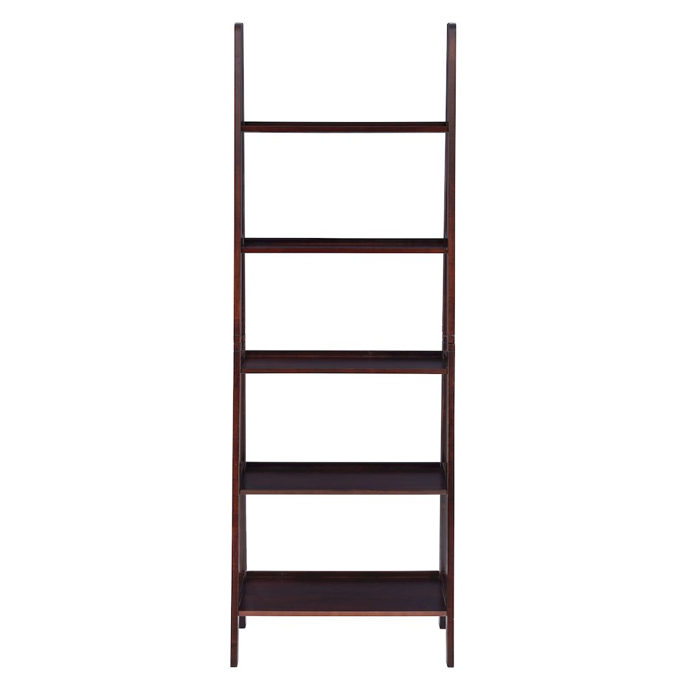 Acadia Ladder Bookshelf, Espresso. Picture 2