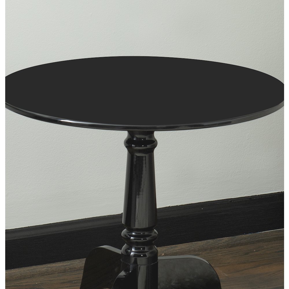 Black Acrylic End Table. Picture 4