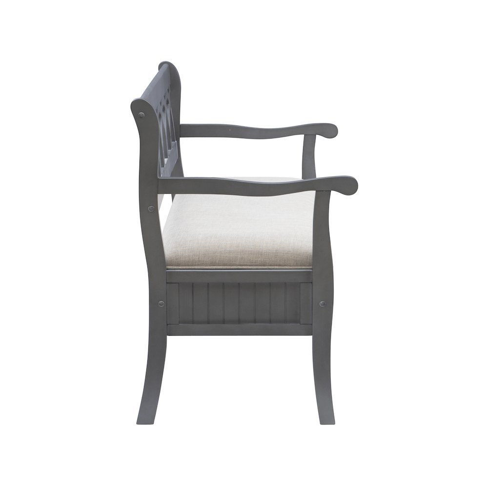 Elliana Storage Bench Grey. Picture 7