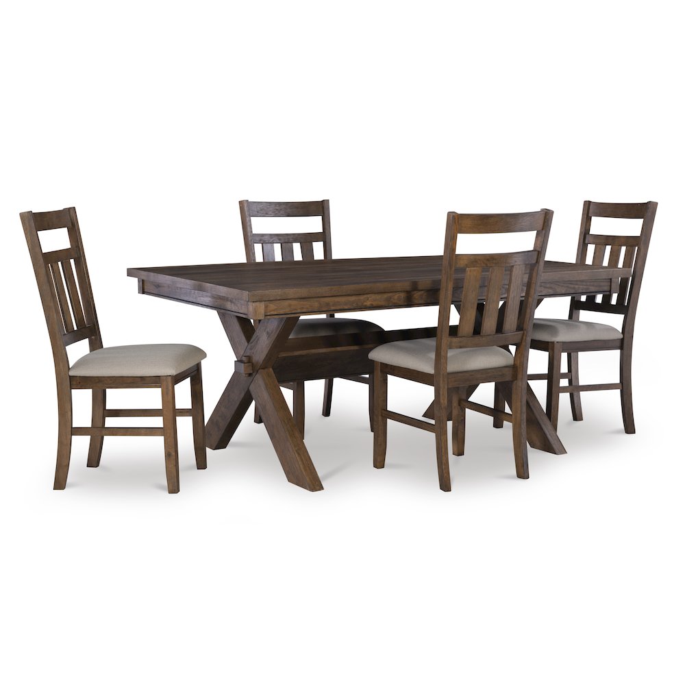 Turino Rustic Umber 5PC Dining Set. Picture 7