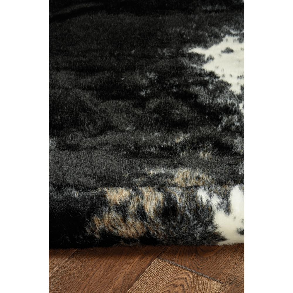 Faux Cow Hide Black and White Salt and Pepper, Rug. Picture 2
