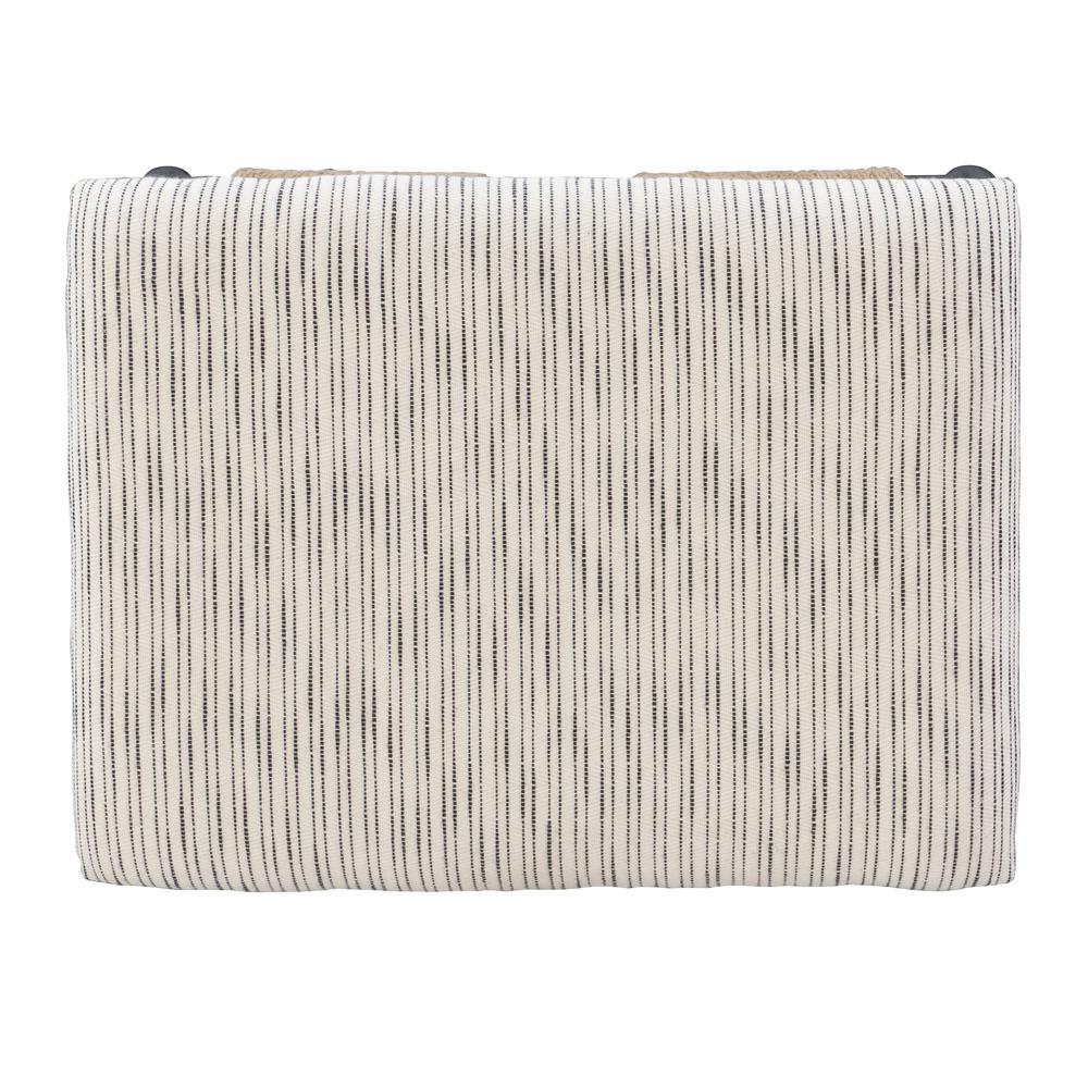 Ashburn Campaign Accent Stool Striped. Picture 4