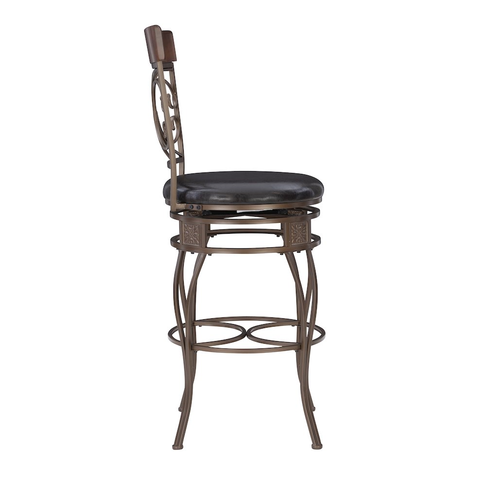 Big and Tall Back to Back Scroll Barstool. Picture 7
