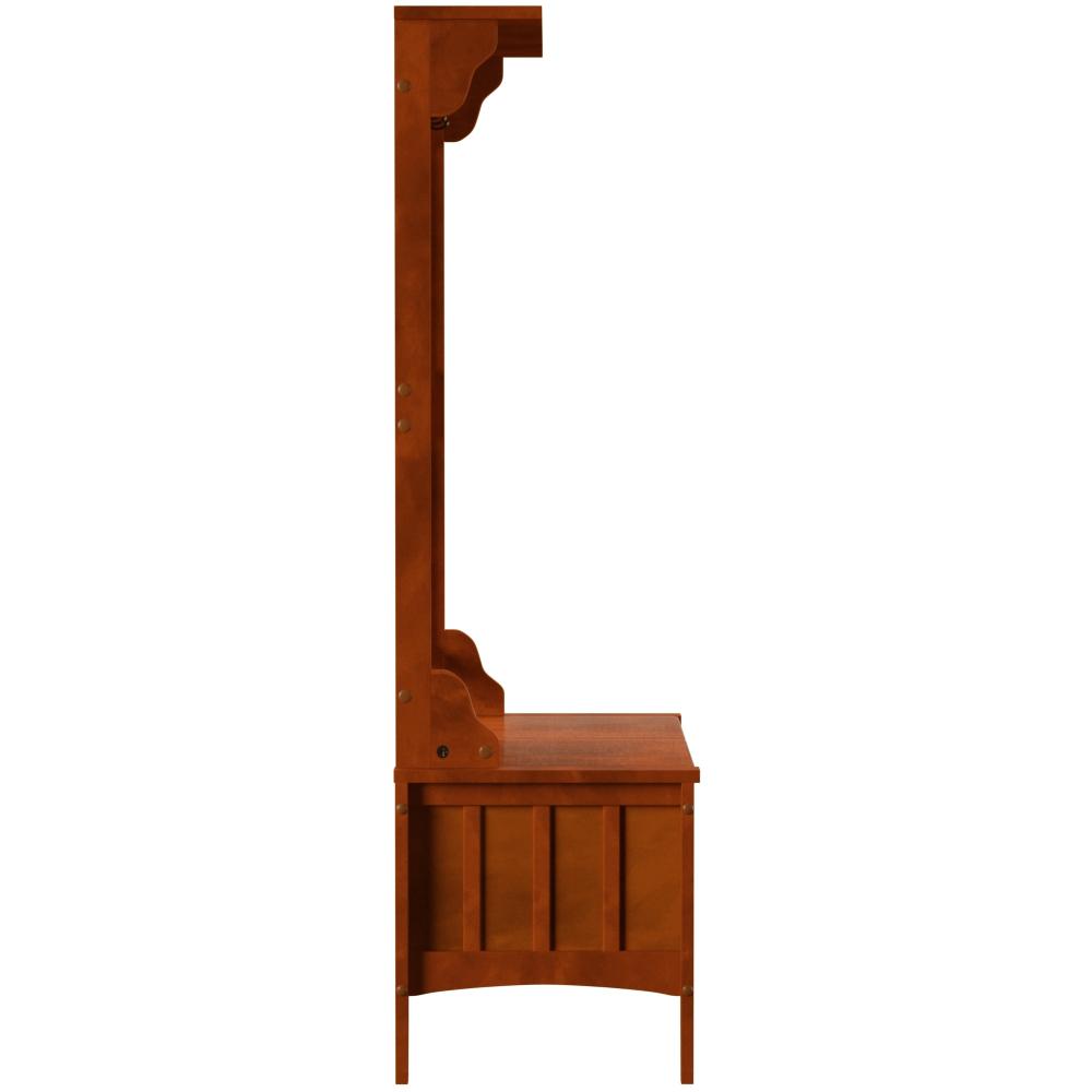 Hall Tree With Storage Bench. Picture 2