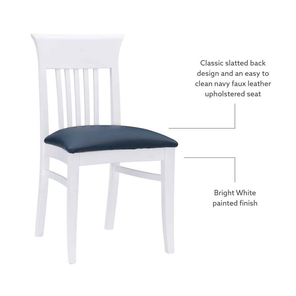 Jenny Upholstered  Chair White Set Of 2. Picture 10