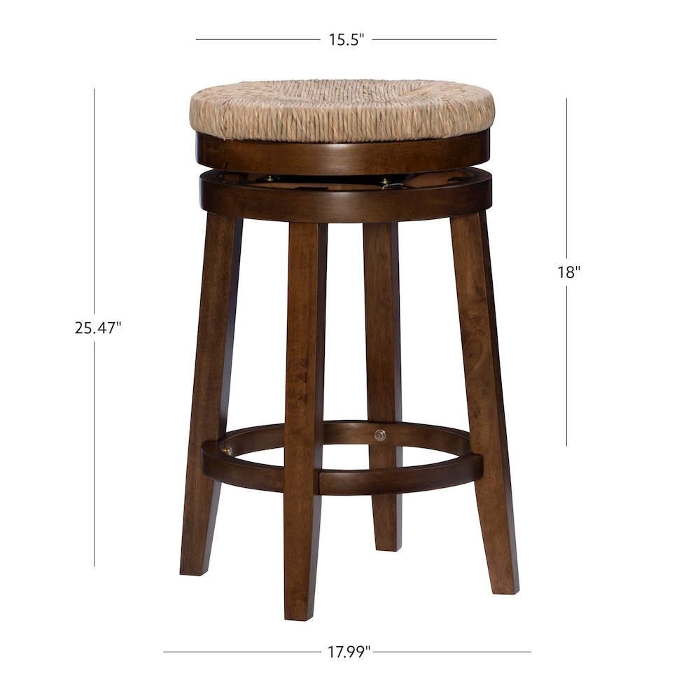Morgan 25.5 in Counter Stool Walnut. Picture 8