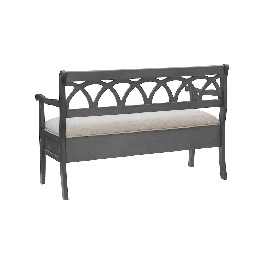 Elliana Storage Bench Grey. Picture 11
