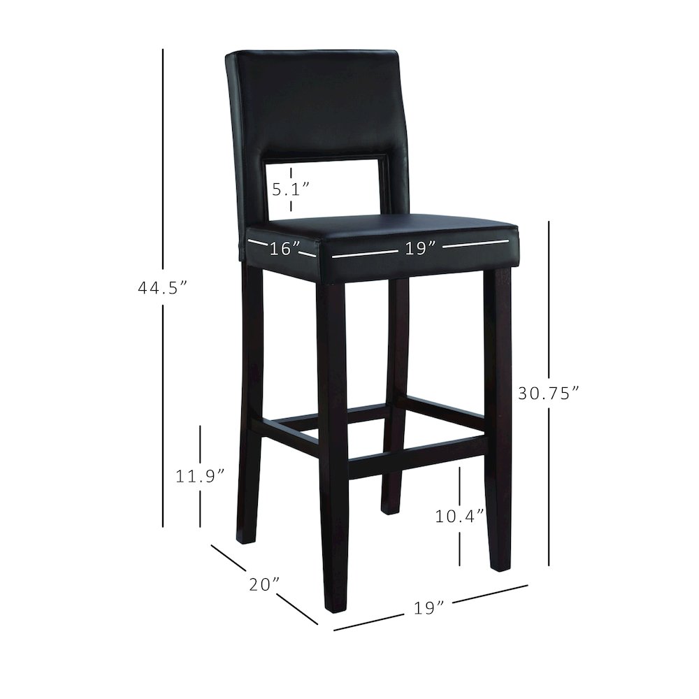 Vega Bar Stool Brown 30. Picture 12