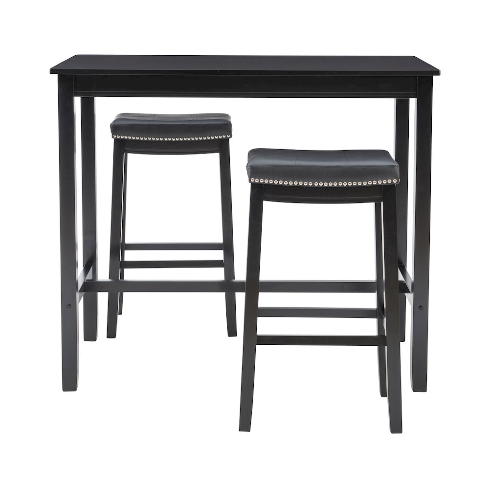 Claridge 3Pc Bar Set Black. Picture 2