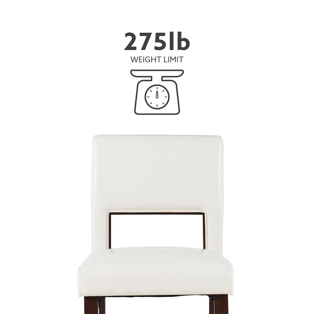 Vega Counter Stool White 24. Picture 11