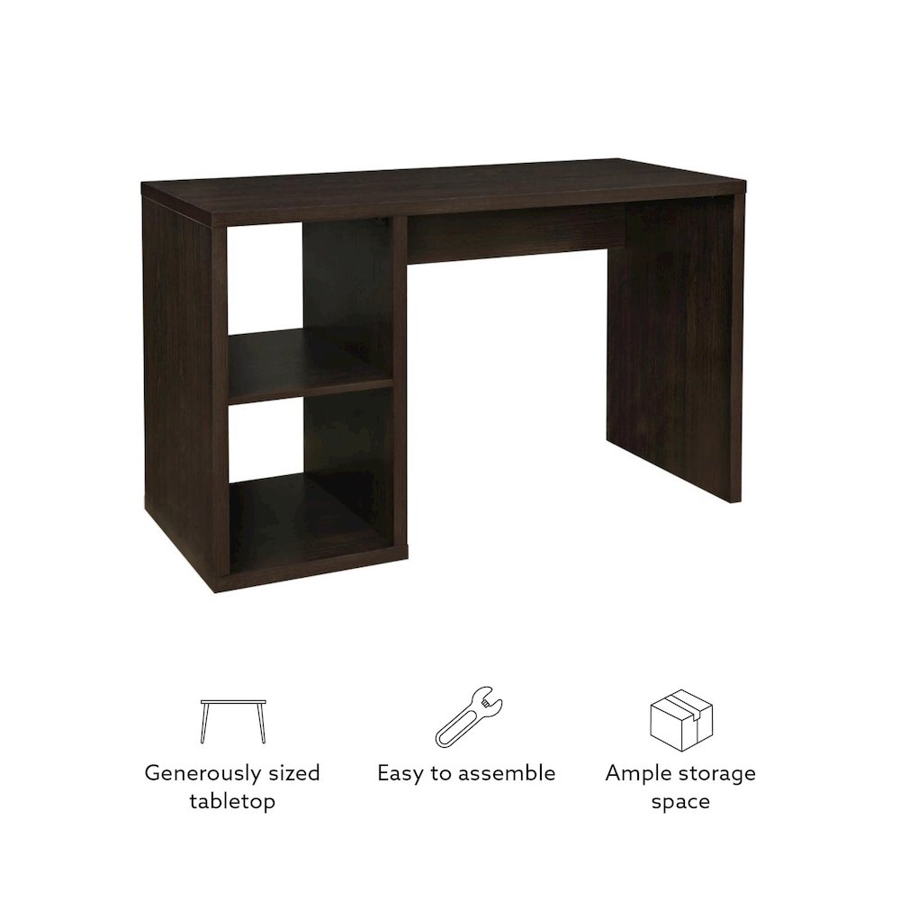 Galli 2 Cube Desk Espresso. Picture 14