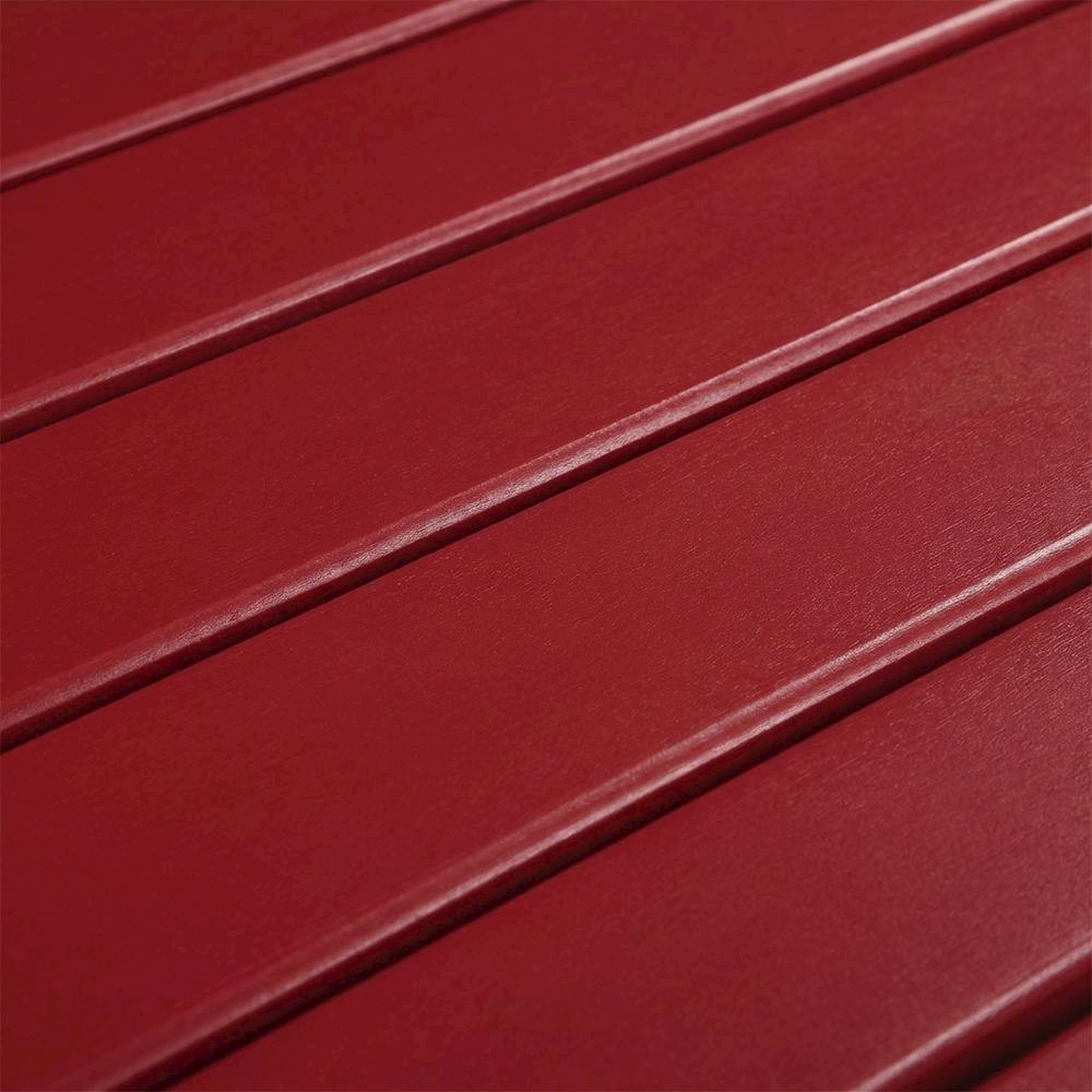 Red Outdoor Coffee Table With Solid Wood And Acacia Finish. Picture 5
