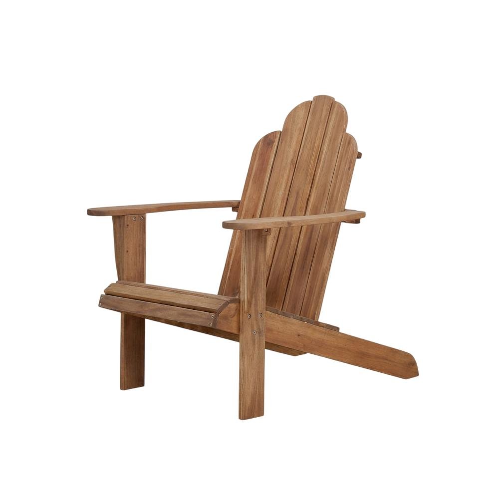Acorn Adirondack Chair In Brown Solid Wood With Comfortable Design. Picture 1