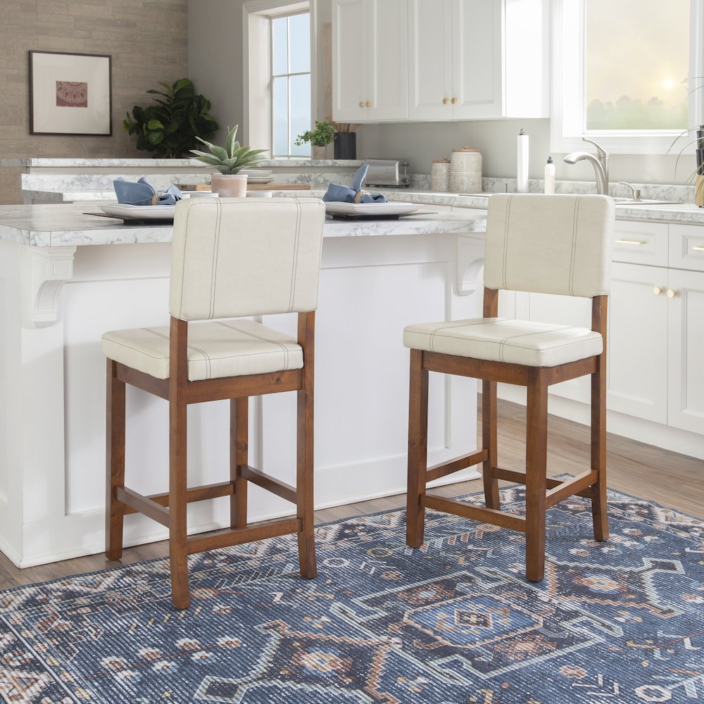 Milano Counter Stool Cream. Picture 2
