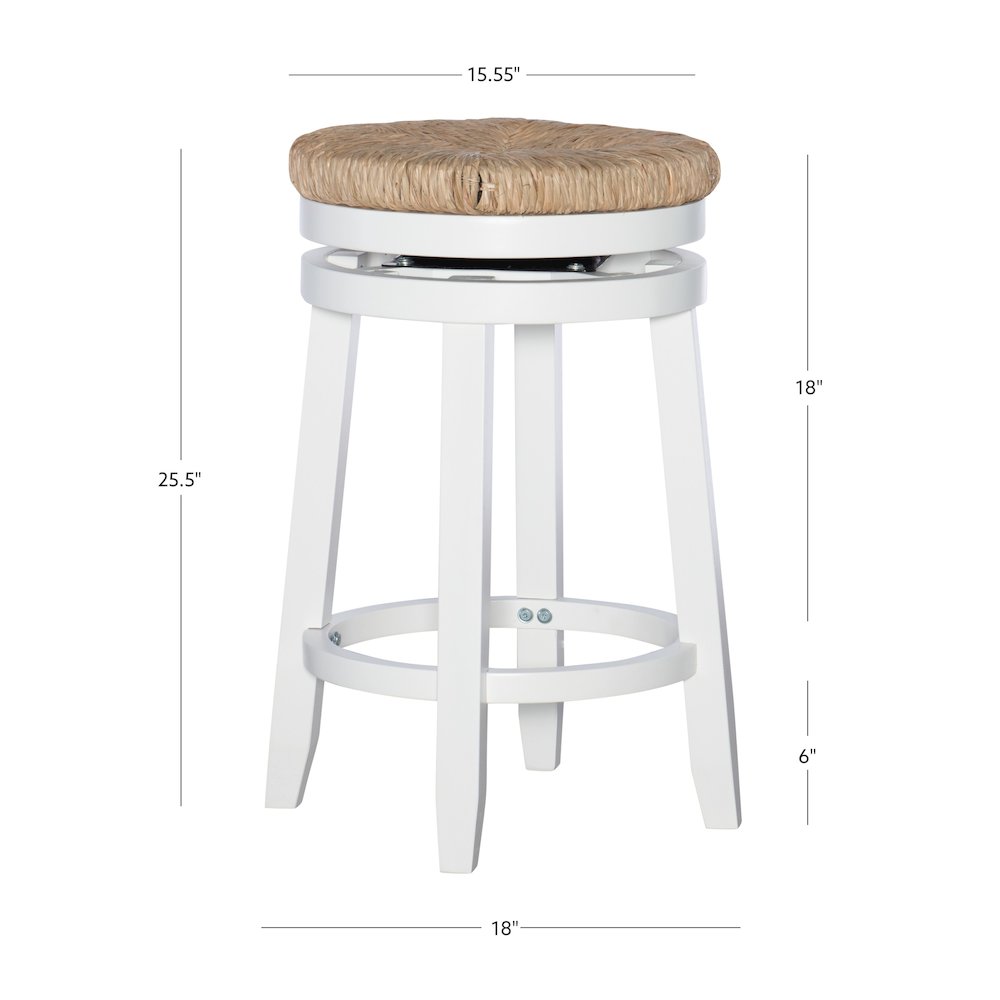 Morgan Counter Stool White. Picture 7