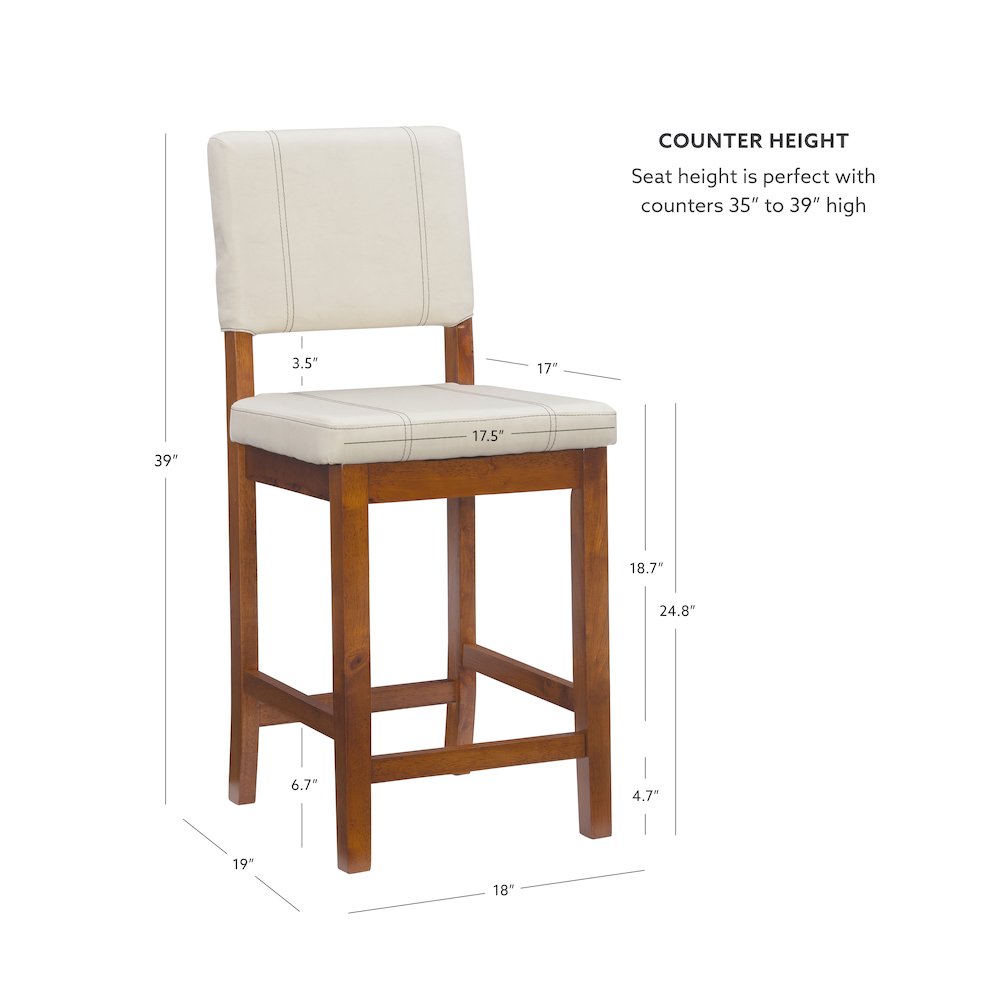 Milano Counter Stool Cream. Picture 14