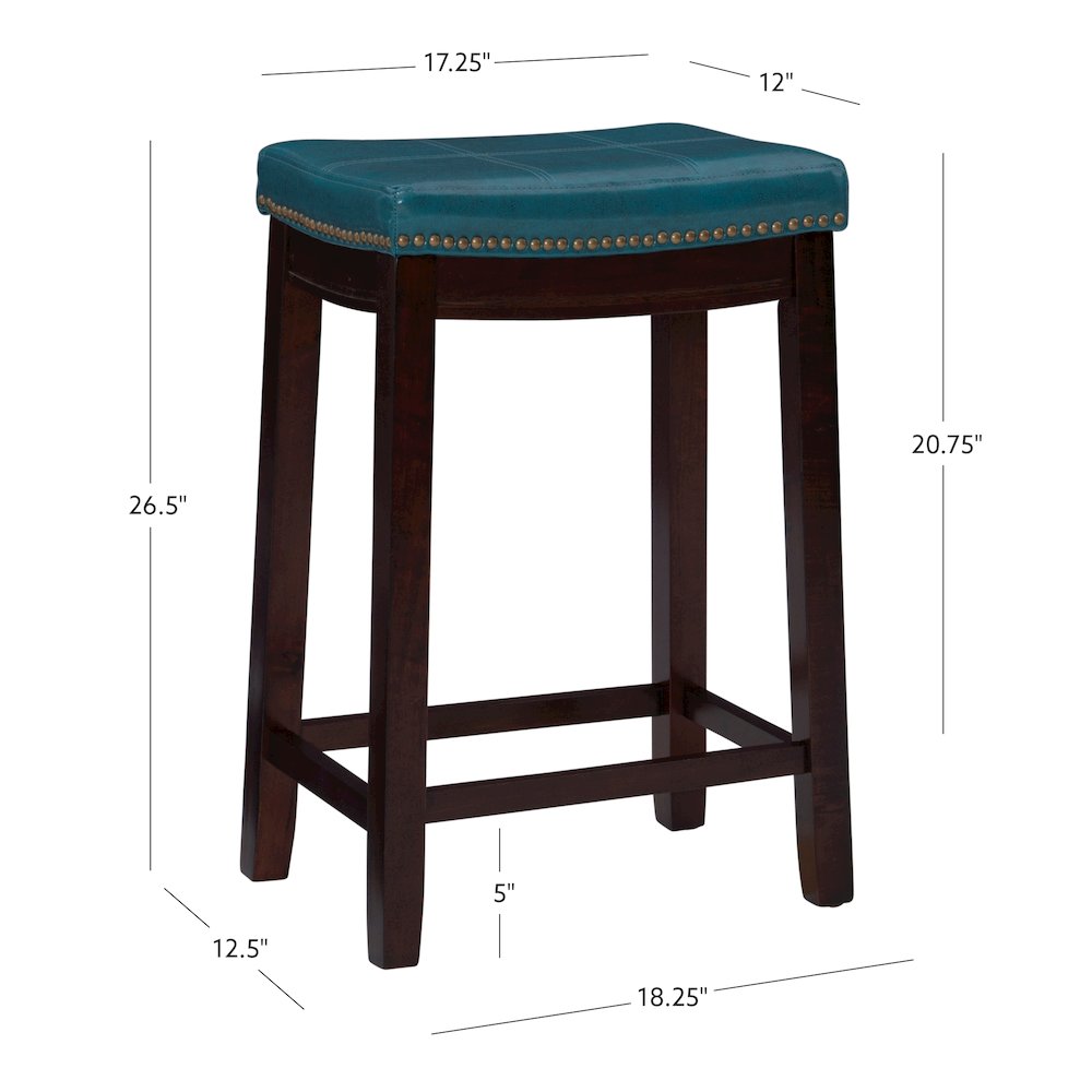Claridge Blue Counter Stool. Picture 15
