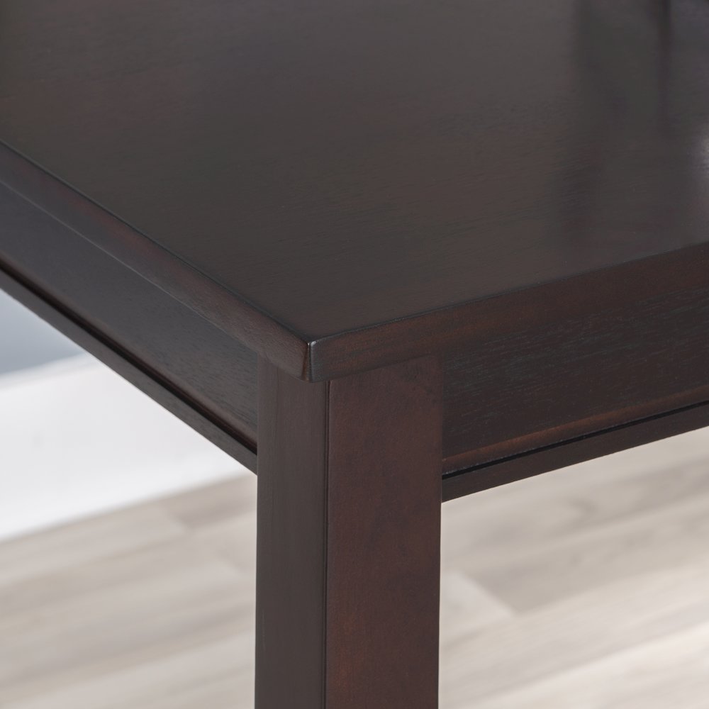 Claridge 36 Inch Counter Height Pub Table, Walnut. Picture 4