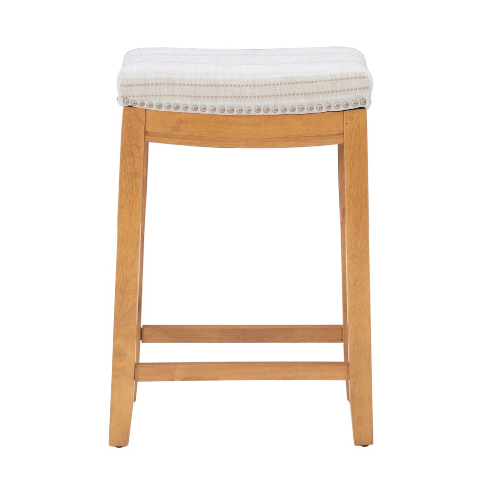 Claridge  Linen Striped Counter Stool. Picture 2