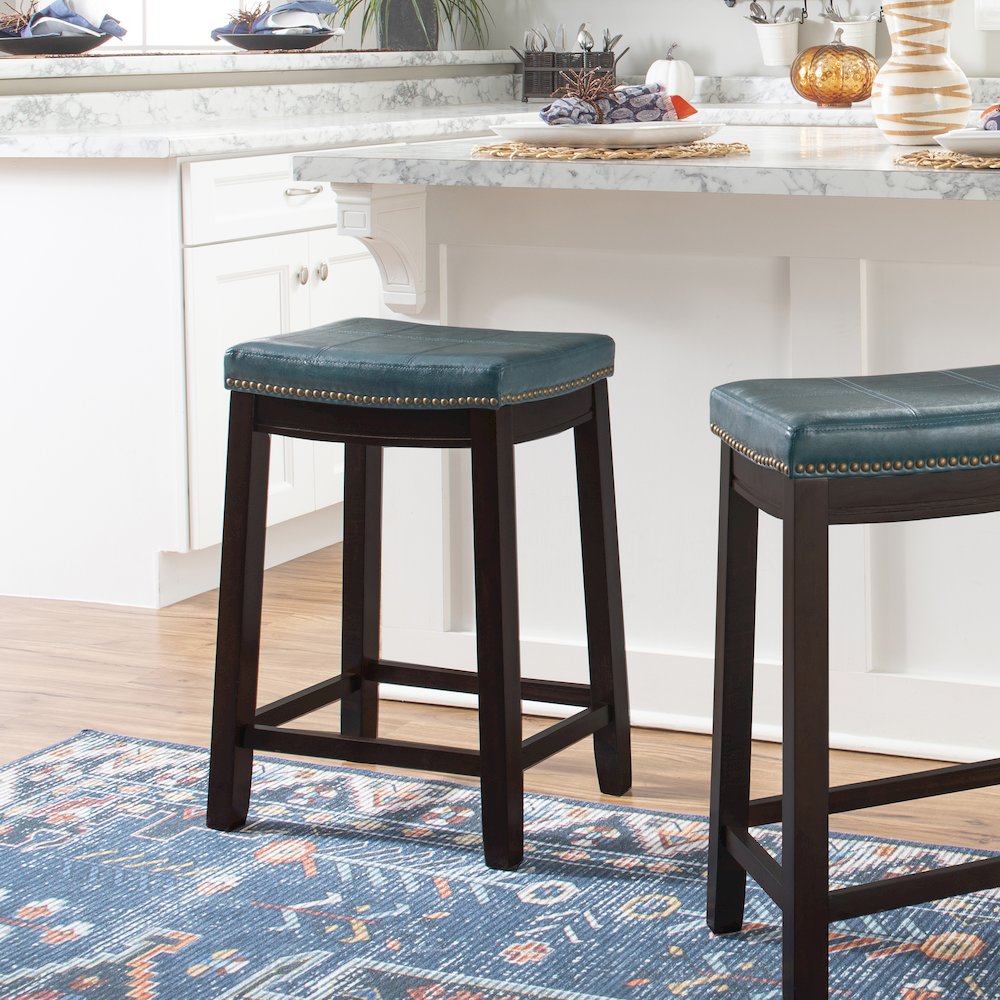 Claridge Blue Counter Stool. Picture 4