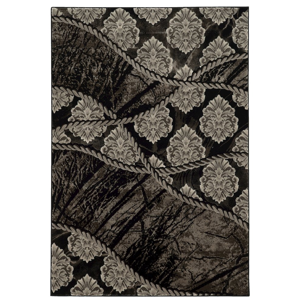 Jewel Ybor Brown & Black 5x7.6, Rug. Picture 1
