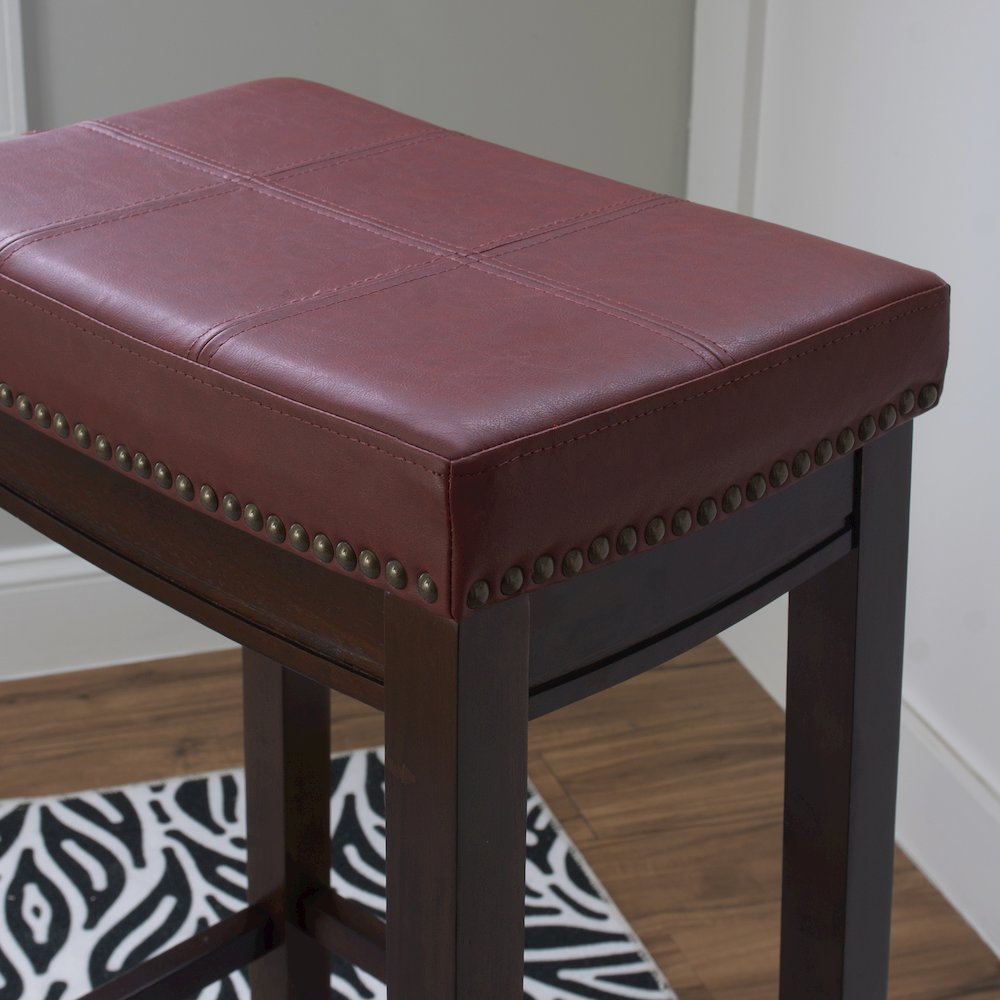Claridge Red Barstool. Picture 5