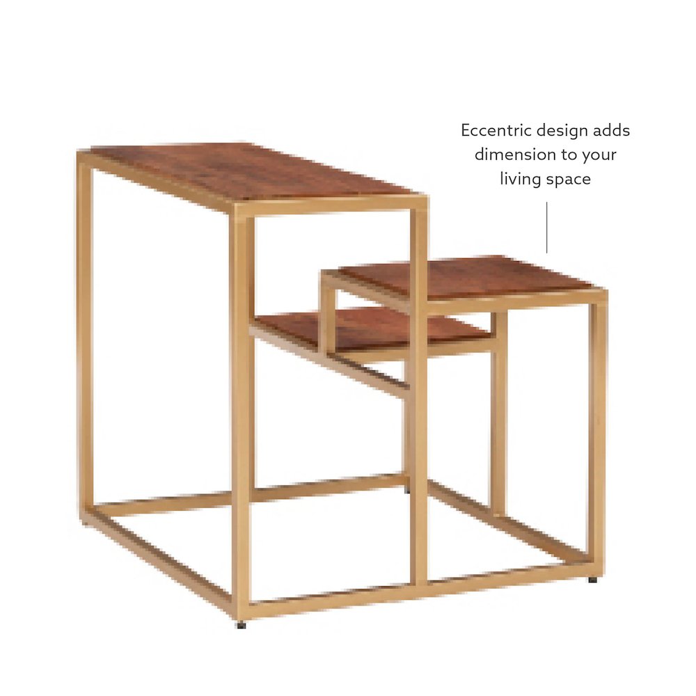 Carlo 3 Tiered Plant Stand Side Table. Picture 10