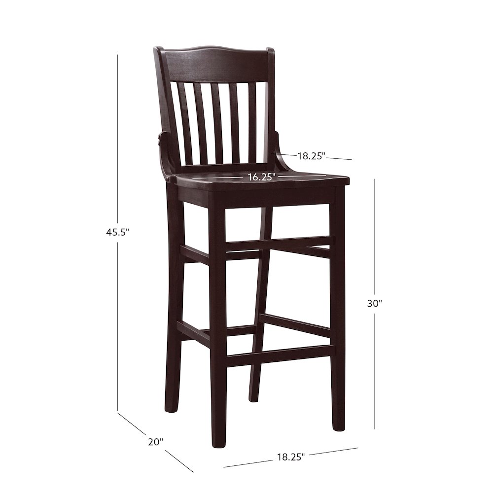 Jace Barstool Brown Set Of 2. Picture 13