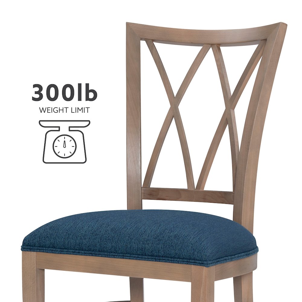 Andes Chair Nat Blue Set Of 2. Picture 15