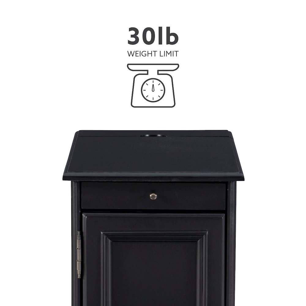 Butler Black Accent Table. Picture 17