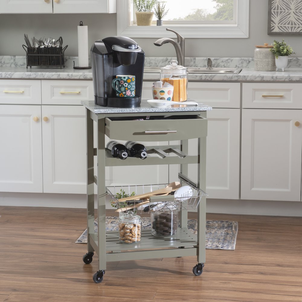 Roger Gray Kitchen Island Granite Top. Picture 5