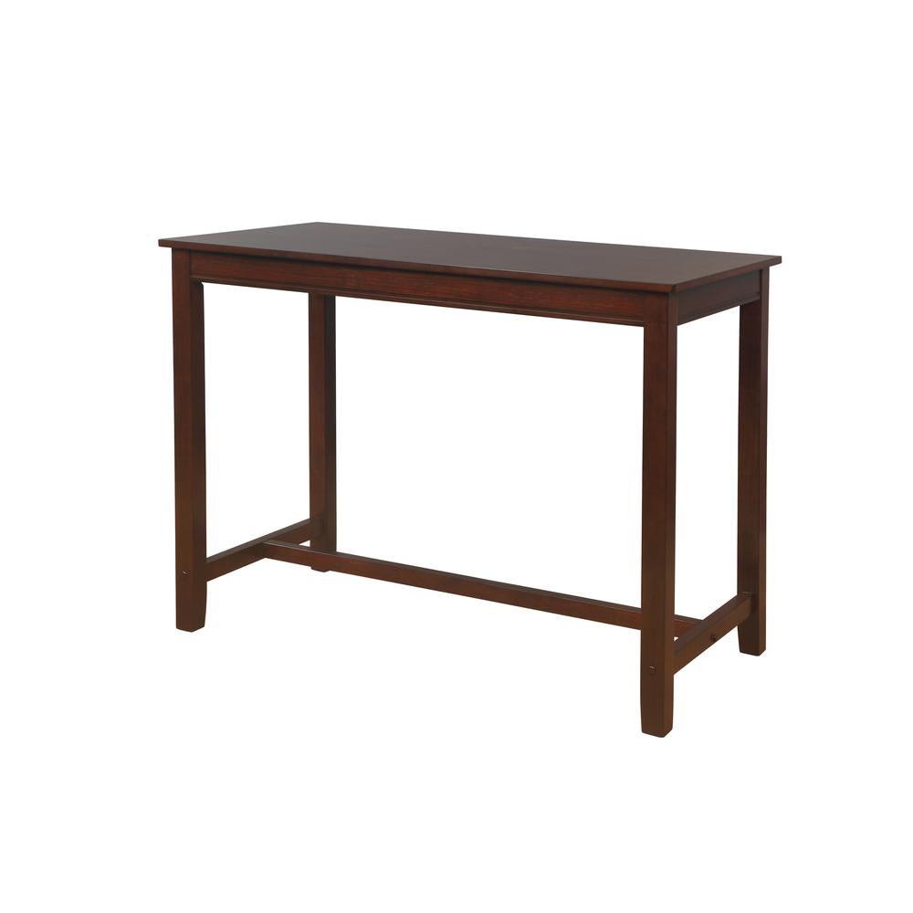 Claridge Counter Pub Table Brown. Picture 1