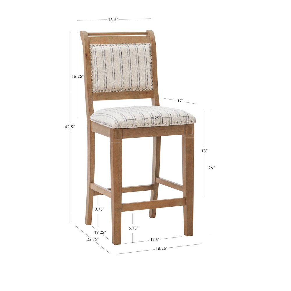 Emmy 26 In Grey Counter Stool. Picture 10