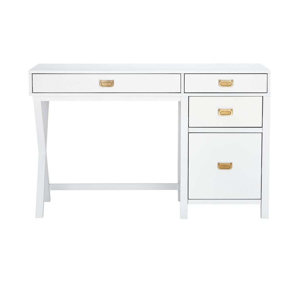 Peggy Side Storage Desk White. Picture 2