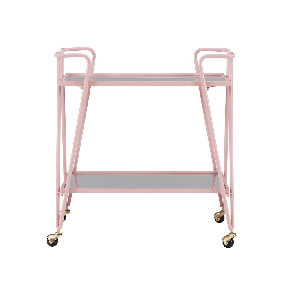 Pink Mid-Century Bar Cart. Picture 2