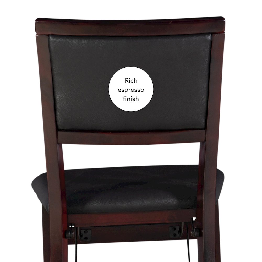 Kiera 18 In Pad Back Folding Chair - Set Of Two. Picture 13