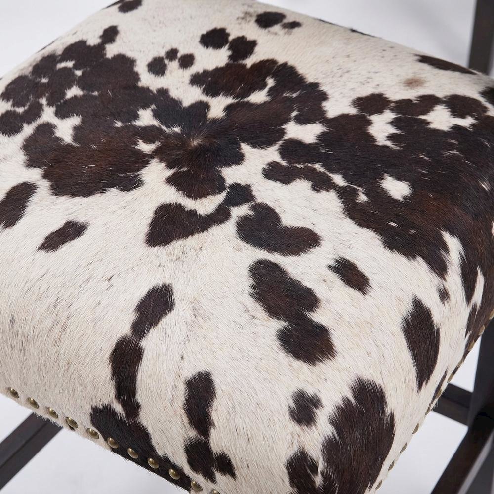 Brown Counter Stool with Microfiber Seat and Durable Hardwood Frame. Picture 5