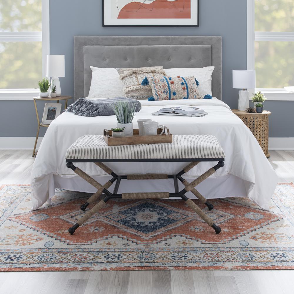 Ashburn Campaign Bench Striped. Picture 5