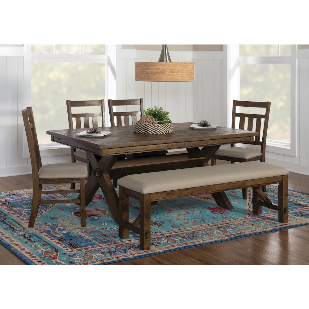 Turino Rustic Umber 6 PC Dining Set. Picture 4