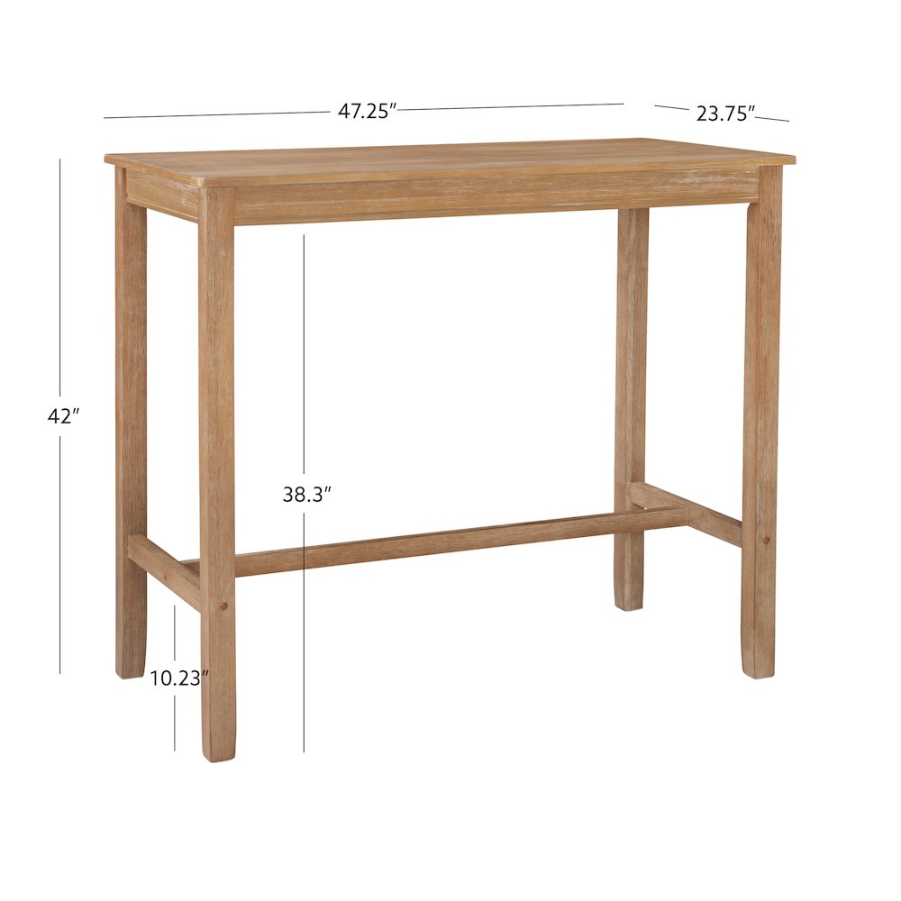 Claridge Bar Pub Table Acacia. Picture 12