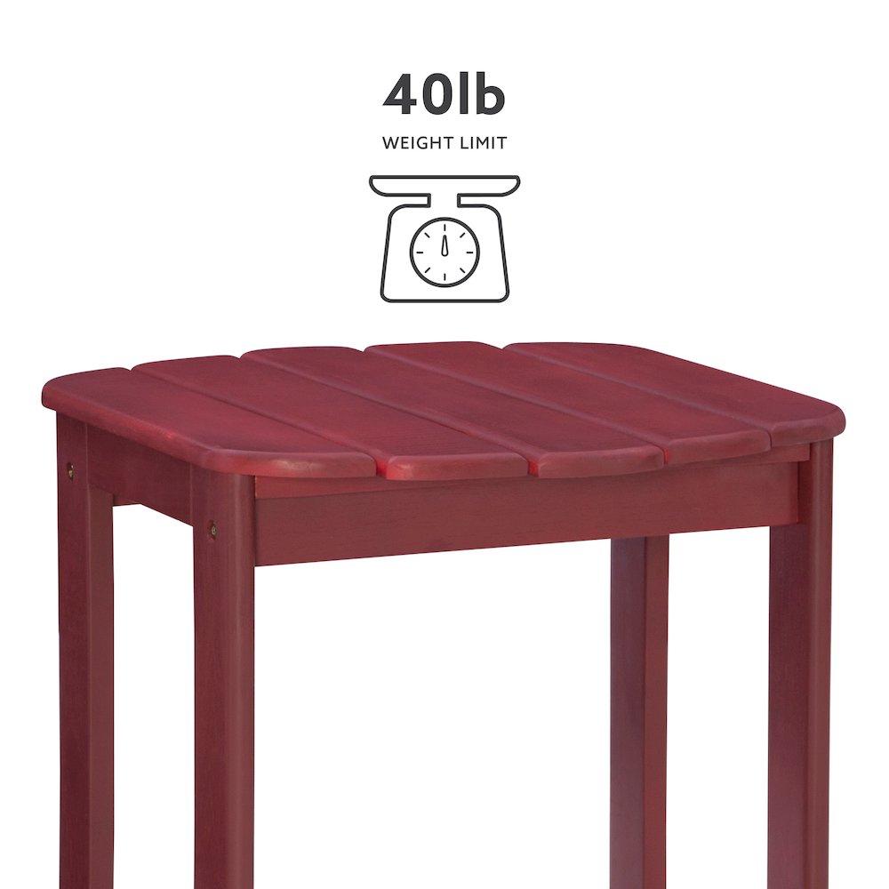Red Adirondack End Table. Picture 12