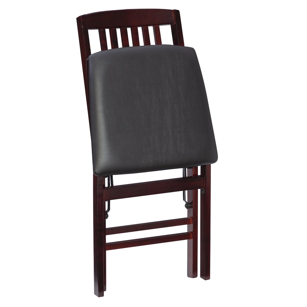 Triena 18 In Mission Back Folding Chair - Set Of Two. Picture 2