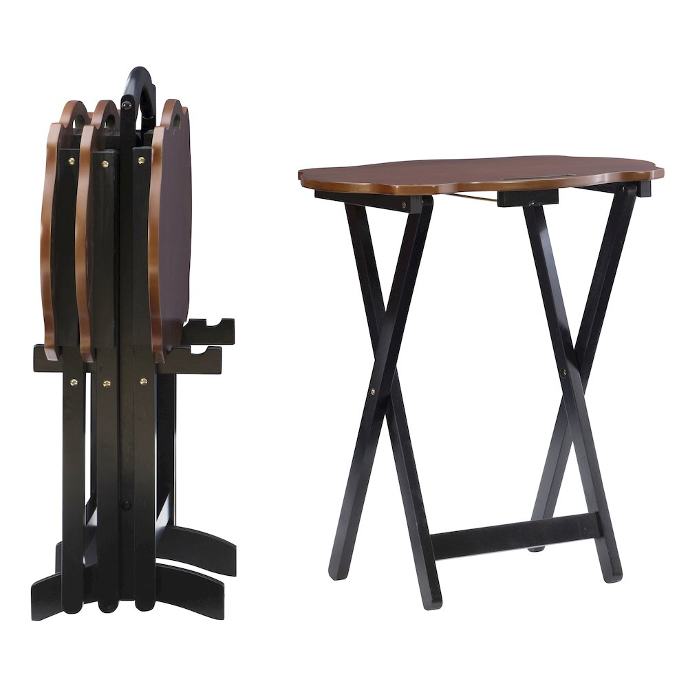 Serpentine Black Tray Table. Picture 11