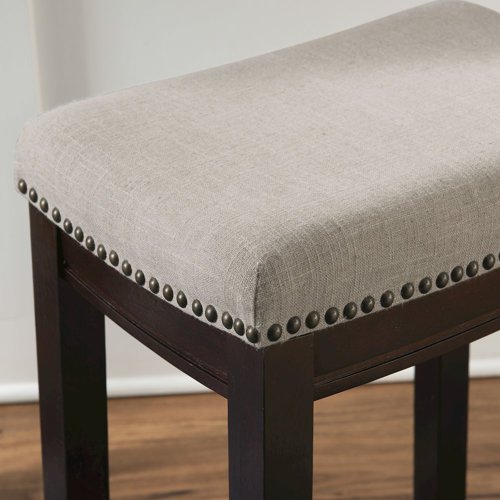 Claridge Linen Counter Stool. Picture 5