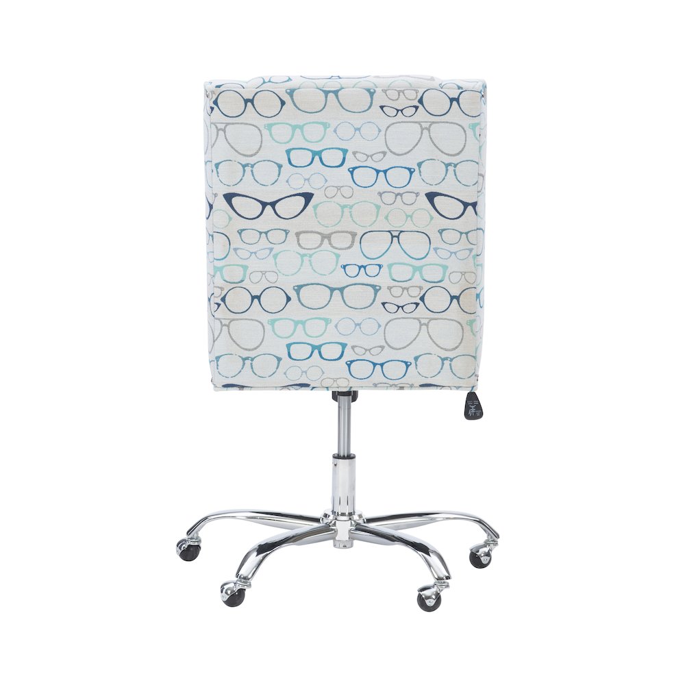 Draper Office Chair, Glasses Print. Picture 10