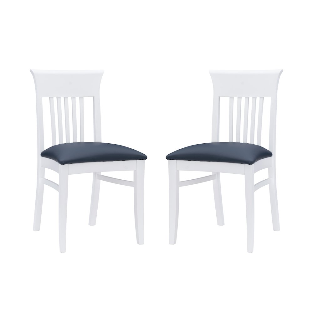 Jenny Upholstered  Chair White Set Of 2. Picture 7