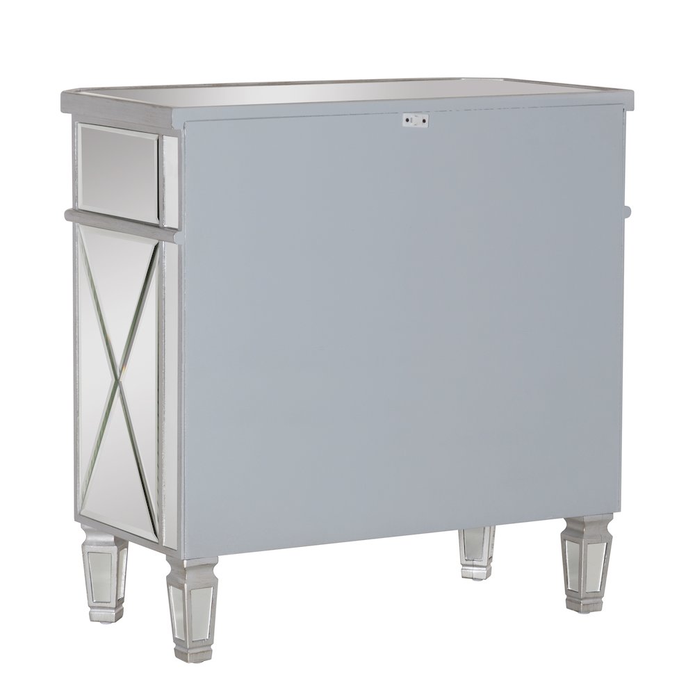 Mirrored 1-Drawer, 2-Door Console. Picture 12