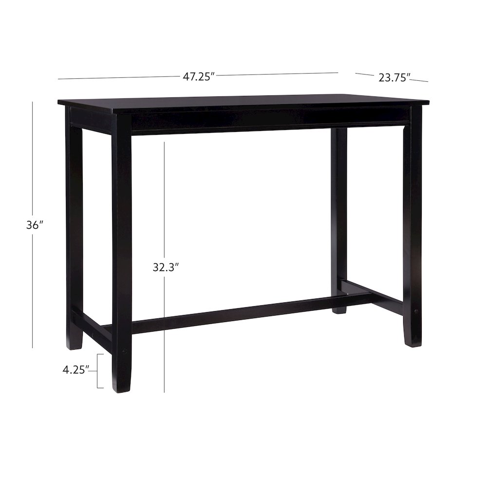 Claridge Counter Pub Table Black. Picture 13