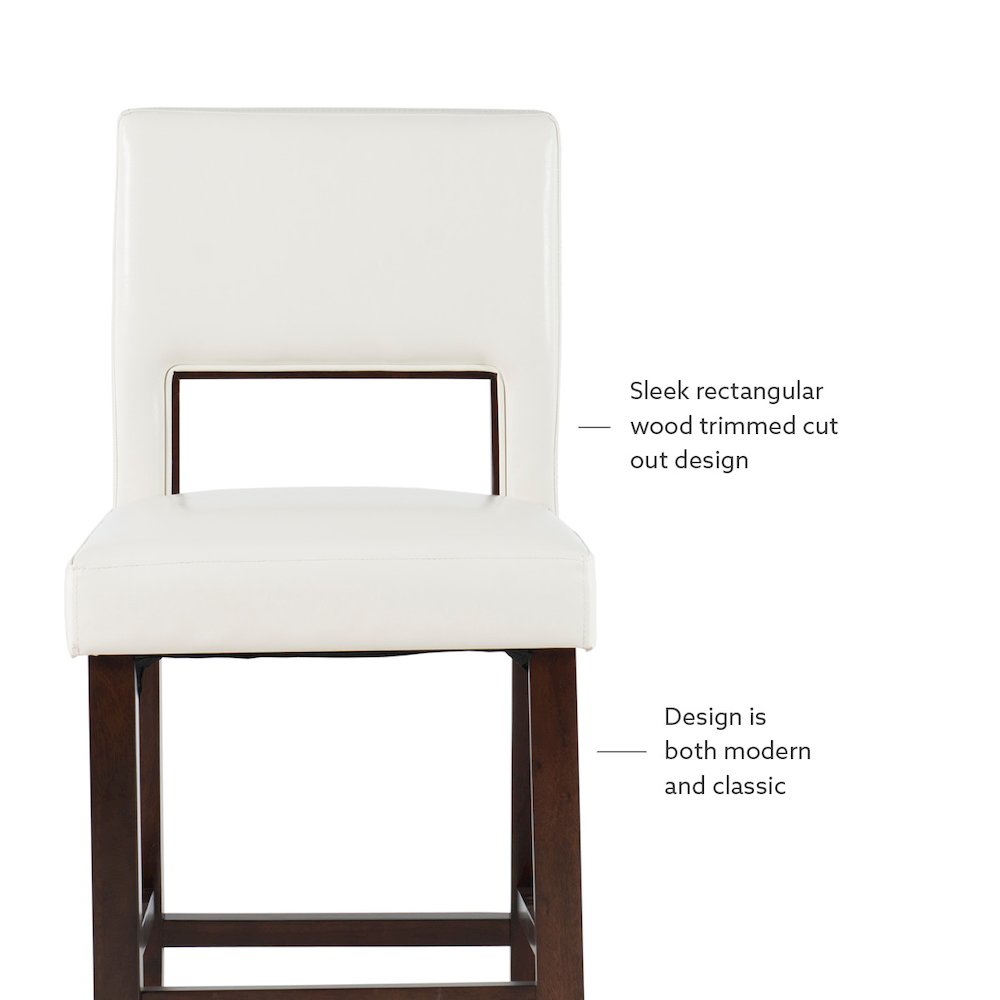 Vega Counter Stool White 24. Picture 7